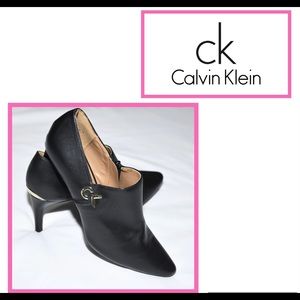 Calvin Klein Ankle Booties Black Size 8 1/2